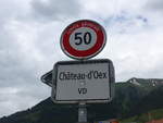 (193'306) - Ortstafel am 21. Mai 2018 in Ch�teau-d'Oex