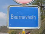 (203'712) - Ortstafel von Beurnev�sin am 15.