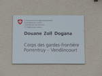 (179'346) - Tafel am Zollgeb�ude am 2.