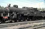 SJ Dampflok der Kriegsreserve Typ B Nr.1036 im TGOJ Eisenbahnmuseum Grängesberg am 02.08.1994.