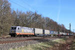 241.002 mit einen KLV am Haken / 20.03.2026 in Tostedt - Dreihausen.