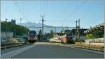 SBB RABe 511 und Re 460 in Vevey.