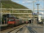 Die SBB Re 460 0235 in Visp.