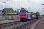 SBB 482 034 dönnert am Abend von 29 Mai 2019 durch Bad Krozingen.