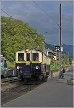 Der von der Blonay-Chabmy Bahn vor einigen Jahren restaurierte MOB FZe 6/6 2002 in Blonay.