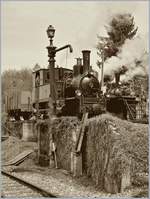 40 Jahre Blonay Chamby, Pfingstfestival 2008: Nachdem die 1889 gebaute RhB G 3/4 N° 1 bereits zwischen 1970 und 1988 bei der Blonay - Chamby Bahn im Einsatz stand besucht die Lok im Rahmen des 40