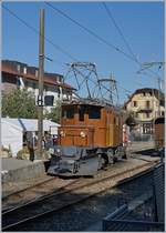 50 Jahre Blonay Chamby - MEGA BERNINA FESTIVAL: Das RhB Berninabahn Krokodil Ge 4/4 182 in Blonay.