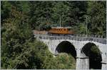 50 Jahre Blonay Chamby - MEGA BERNINA FESTIVAL: das RhB Bernina Bahn Krokodil als Gastlok bei der BC auf dem Baie de Clarnes Viadukt.