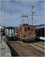 Die BOB HGe 3/3 29 hat bei der Blonay Chamby Bahn in Blonay     27.