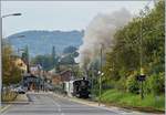 Die G 3/3 N° 6 dampft bei Blonay mit ihrem Personenzug in Richtung Chamby.