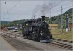 Die BFD HG 3/4 N° 3 der Blonay Chamby Bahn rangiert in Blonay.