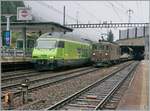 Während die BLS RE 465 002 mit ihrem Autotunnelzug von Kandersteg Goppenstein erreicht hat, verlässt die BLS Re 4/4 191 mit ihrem Autotunnelzug (AT3) Goppenstein in Richtung Kandersteg. 

12. Sept. 2024