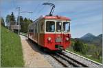 Der CEV BDeh 2/4 73 als  Schülerzug  auf dem Weg Richtung Blonay.