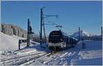 Der CEV MVR ABeh 2/6 7503  Blonay-Chamby  verlässt Les Pléiades Richtung Vevey.