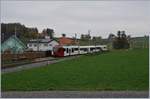 Ein TPF Regionalzug auf dem Weg nach Châtel St-Denis kurz vor seinem Ziel.