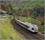 Ein TILO RABe als Probeaufnahme für den kurz darauf folgenden Dampfzug an der Gotthard Nordrampe.