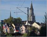 Der SBB Seehas RABe 521 201 verlässt Konstanz in Richtung Engen.