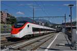 Der SBB RABe 501 Giruno  ist von Basel SBB in Lugano, am Ziel seiner Reise angekommen.