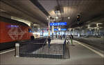 Der Bahnhof Bern -     Blick zum Nordausgang des Bahnhofes.