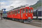 Les chemin de fer disparus - Die verschwundenen Bahnen (RhB Bellinzona -Mesoco 1907 - 2016) der RhB Bernina Bahn ABe 4/4 I 35 der Blonay Chamby Bahn rangiert mit seinem in Blonay angekommen GmP 3562. 

14. September 2025