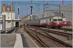 lausanne/657493/der-sbb-historic-rae-tee-ii Der SBB Historic RAe TEE II erreicht auf seiner Extrafahrt von Aarau nach Vevey (-> St-Maurice) den Bahnhof von Lausanne.

31. März 2019