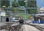 L'aventure ferroviaire de l'Oberland Bernois / Das Bahnabenteuer des Berner Oberlands - erreicht ein Zug sein Ziel und das Triebfahrzeug muss f�r die R�ckfahrt ans andre Ende der Wagen gereiht werden nennt man dies in der Schweiz 'Umfahren', in �ster ...