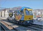 Der Scheuchzer Tm 98 85 52 34 401-8 CH-  Ecureuil 1  (Eichhörnchen) wartet in Vevey auf die Weiterfahrt nach Lausanne.

13. Jan 2025