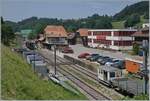 Blick über den Bahnhof von Wasen i.E.