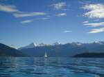 (130'127) - Eiger, M�nch und Jungfrau vom Thunersee aus am 3.