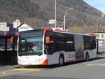 (214'166) - AAGS Schwyz - Nr. 8/SZ 13'808 - Mercedes am 9. Februar 2020 beim Bahnhof Brunnen