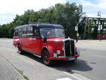 (264'622) - Raab, Bad Drrenberg - MER-K 49H - Saurer/Saurer (ex VDZ/Landerlebniswelt, Bad Drrenberg; ex Fankhauser, CH-Arzier; ex AFA Adelboden/CH Nr. 15; ex P 23'052; ex P 2076) am 10. Juli 2024 beim Bahnhof Bad Drrenberg