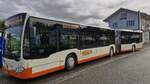 Mercedes-Benz Citaro G C2, SO 155955, in Deitingen Bahnhof, als Ersatzverkehr Solothurn-Luterbach-Deitingen, Busbetriebe Solothurn und Umgebung, Aufgenommen am 14.