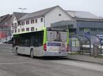 (271'208) - Busland, Burgdorf - Nr. 128/BE 891'128 - Mercedes am 17. Januar 2025 beim Bahnhof Affoltern-Weier