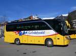 (272'169) - GrindelwaldBus, Grindelwald - Nr. 26/BE 268'737 - Setra am 17. Februar 2025 beim Bahnhof Grindelwald