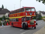 (174'097) - Aus der Schweiz: Londag, Bassersdorf - ZH 254'044 - Lodekka (ex Londonbus Nr. 503) am 20. August 2016 in Bsingen, Brgerhaus