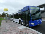 (268'256) - STI Thun - Nr. 173/BE 752'173 - Mercedes am 19. Oktober 2024 beim Bahnhof Steffisburg (prov. Haltestelle)