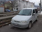 (158'154) - TPC Aigle - VS 347'167 - Citron am 2. Januar 2015 beim Bahnhof Monthey-Ville
