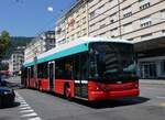 (265'304) - VB Biel - Nr. 57 - Hess/Hess Gelenktrolleybus am 30. Juli 2024 beim Bahnhof Biel