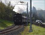 175 Jahre Spanisch-Brötli-Bahn und Dampffest Koblenz.

A 3/5 705 kurz vor dem Scheitelpunkt zwischen Koblenz und Rietheim. Oktober 2022.
