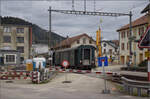 Train du Terroir.

Der Zug mit E 3/3 5811 verlässt Couvet. Mai 2024.
