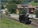 In Sumiswald findet der traditionelle Gotthelf-M�rit statt und f�r diesen Markt f�hrt die  Emmentalbahn  auf der Strecke Sumiswald Gr�nen - Wasen i.E. einige Dampfz�ge. Das Bild zeigt die E 3/3 853 des Vereins Dampf Bahn Bern beim Rangieren Wasen im Emmental .

14. Juni 2025