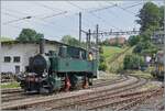Die noch aus der Privatbahnzeit stammende SCB C 4 196 tr�gt die UIC Nummer 90 85 00 07696-7 und rangiert in Sumiswald Gr�nen.