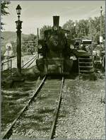 Zur Zeitz ist es ziemlich trocken und so d�rfen auch die Blonay Chamby Bahn Dampfloks nicht fahren. Trotzdem konnte ich die (kalt abgestellte) SEG G 2x w2/2 105 der Blonay-Chamby Bahn in Chaulin fotografieren. 

23. August 2026