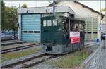 Die G 3/3 12, 1894 BTG (Eigentum der Stiftung BERNMOBIL historique) ist in Vevey angekommen.