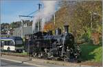 Bei herrlichem Herbstsonnenlicht rangiert die BFD HG 3/4 N° 3 der Blonay Chamby Bahn in Blonay.

20. Okt. 2024