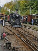 Kaum in Chaulin angekommen wird die BFD HG 3/4 N° 3 der Blonay Chamby Bahn abgekuppelt und fährt zur Lokbehandlung. 

4. Okt. 2025