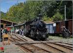L'aventure ferroviaire de l'Oberland Bernois / Das Bahnabenteuer des Berner Oberlands - Die BFD HG 3/4 N� 3 ist mit ihrem Dampfzug in Chaulin angekommen und das Bild zeigt das der Besucherandrang erfreulich war. 

6. September 2026