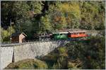 1968-2018 - 50 Jahre Blonay-Chamby Bahn Museumsbahnbetrieb: Auch ausserhalb der  Jubiläums Highlight  gab es interessantes zu sehen (und fotografieren): die G 3/3 N°6 mit einem  kurzen