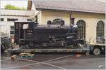 50 Jahre Blonay - Chamby; Mega Steam Festival: Noch ein letztes Bild des wunderschönen MSF der BC: die FO Gastlok HG 3/4 N° 4 der DFB ist Vevey verladen worden und wird in Kürze