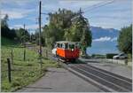 Autour de la voie ferrée / Rund um die eiserne Bahn (Herbstevent 2024) - Der kleine Star des Tages die Dm 2/2 N° 3  Le Biniou  des Réseau Breton (RB) ist auf der Fahrt von Chaulin nach